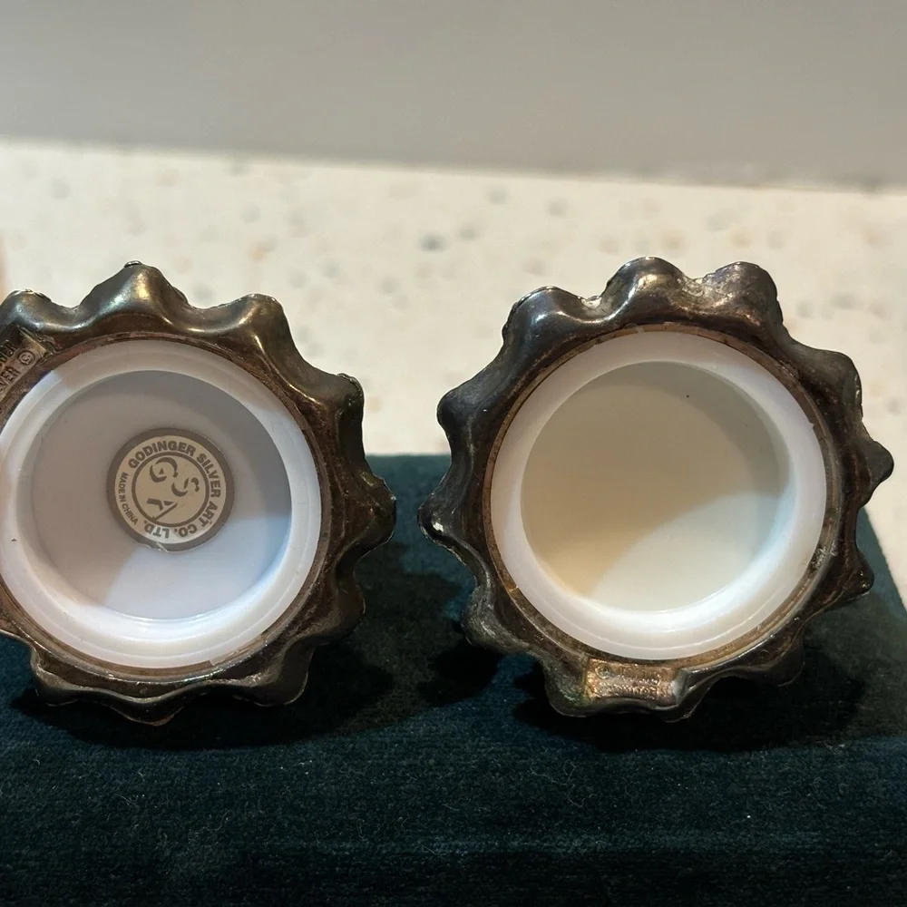 Godinger Silver Art Co. Holiday Christmas Serving Set‎ Santa Clause & Trees